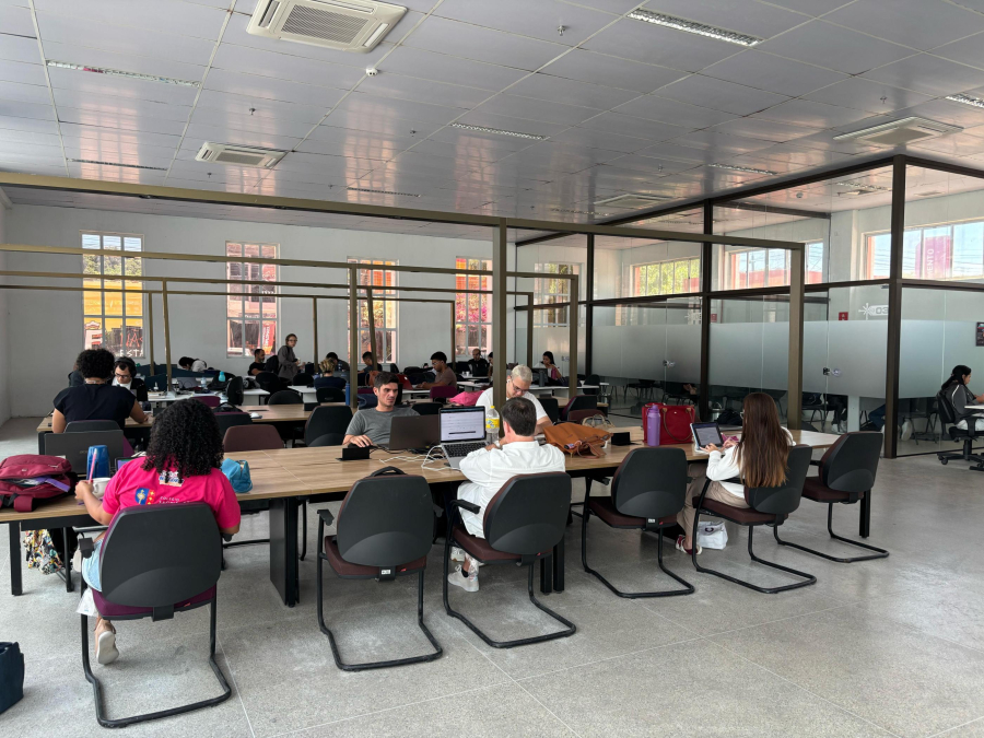 Espaço de coworking do Centro de Inovação